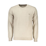 Harmont & Blaine Beige Crew Neck Luxury Sweater with Embroidery HA-23587-3XL