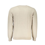 Harmont & Blaine Beige Crew Neck Luxury Sweater with Embroidery HA-23587-3XL