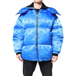 Dolce & Gabbana Blue Logo Full Zip Hooded Quilted Jacket JKT41406-46
