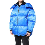 Dolce & Gabbana Blue Logo Full Zip Hooded Quilted Jacket JKT41406-46