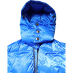 Dolce & Gabbana Blue Logo Full Zip Hooded Quilted Jacket JKT41406-46