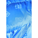 Dolce & Gabbana Blue Logo Full Zip Hooded Quilted Jacket JKT41406-46