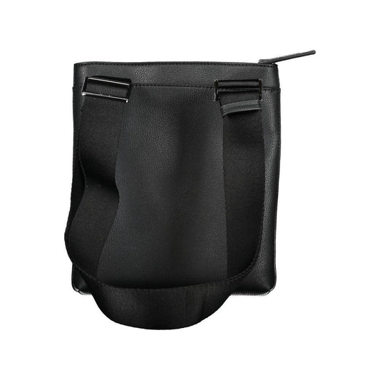 Calvin Klein Elegant Black Shoulder Bag with Contrasting Details CA-27481
