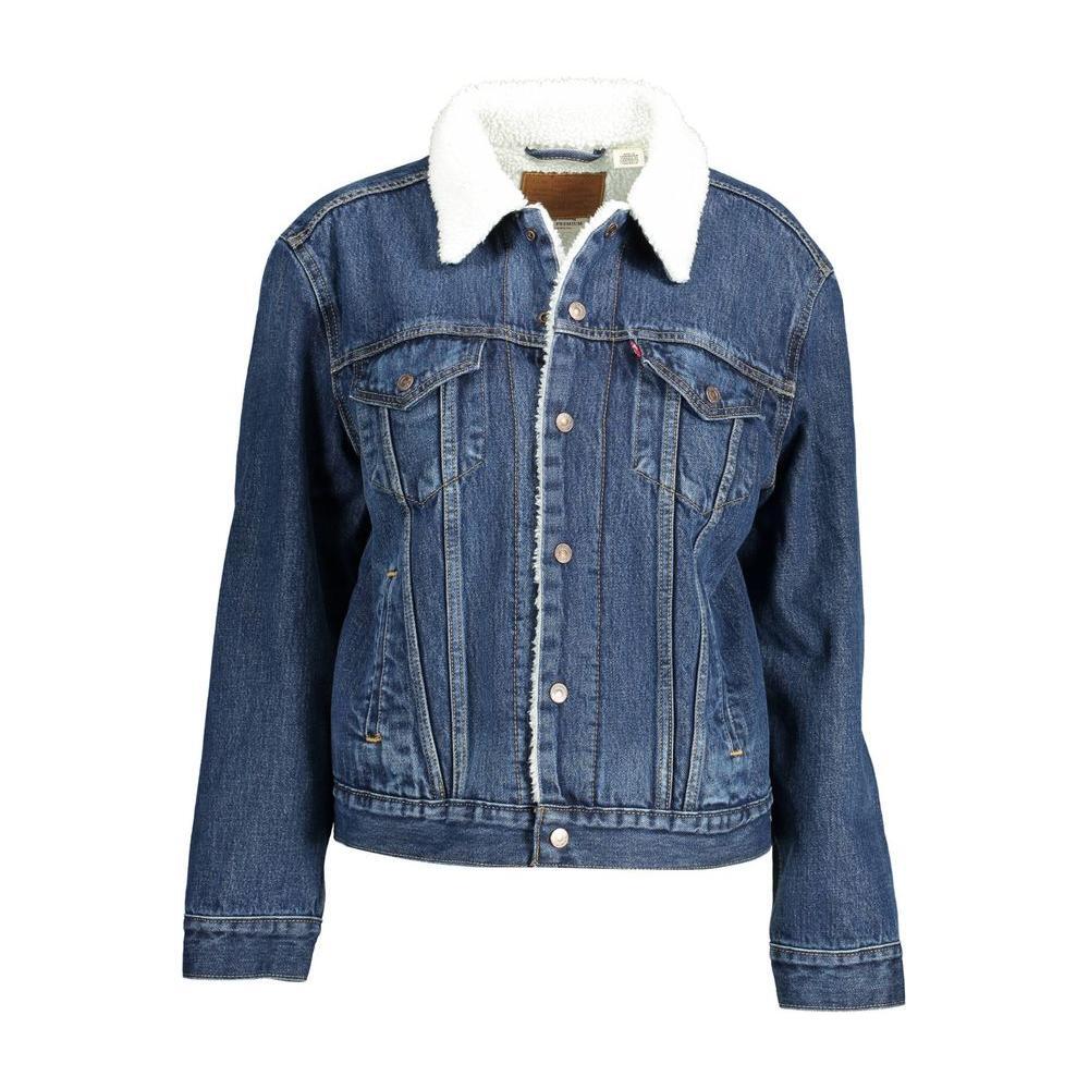 Levi's Blue Cotton Women Jacket LE-36942-XS