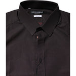 Dolce & Gabbana Maroon Jacquard Cotton GOLD Men Dress Shirt TSH87751-37