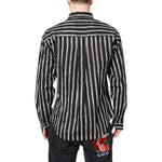 Dolce & Gabbana Black White Striped Cotton Dress Shirt TSH87759-41