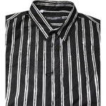 Dolce & Gabbana Black White Striped Cotton Dress Shirt TSH87759-41