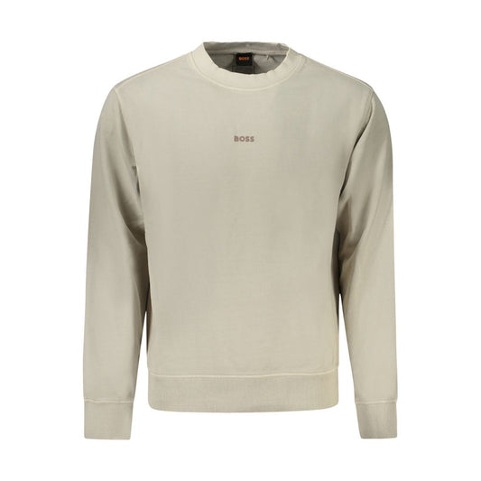 Hugo Boss Beige Cotton Men Sweater BO-33123-XXL