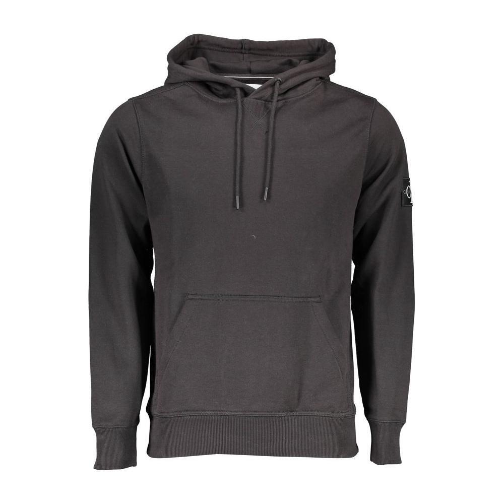 Calvin Klein Black Cotton Men Sweater with Hood CA-36999-XL