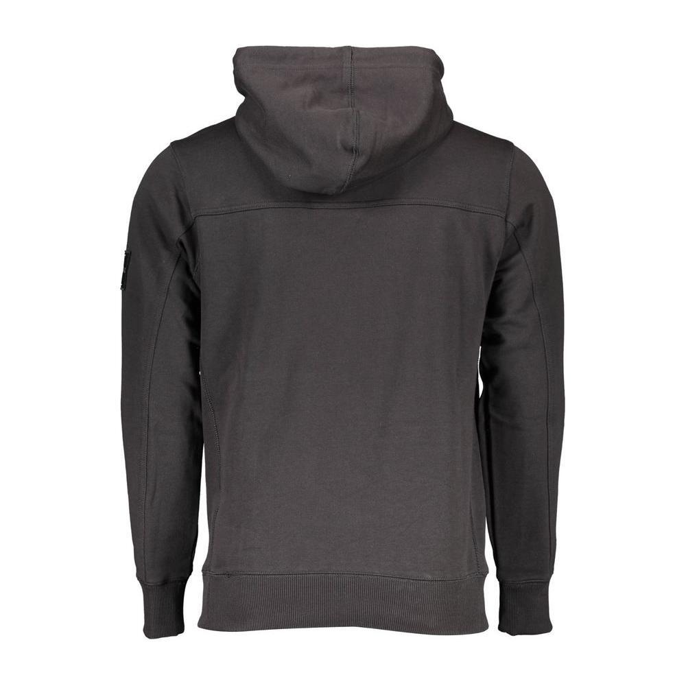 Calvin Klein Black Cotton Men Sweater with Hood CA-36999-XL
