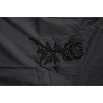 Dolce & Gabbana Black Floral Gold Cotton Dress Formal Shirt TSH87825-43