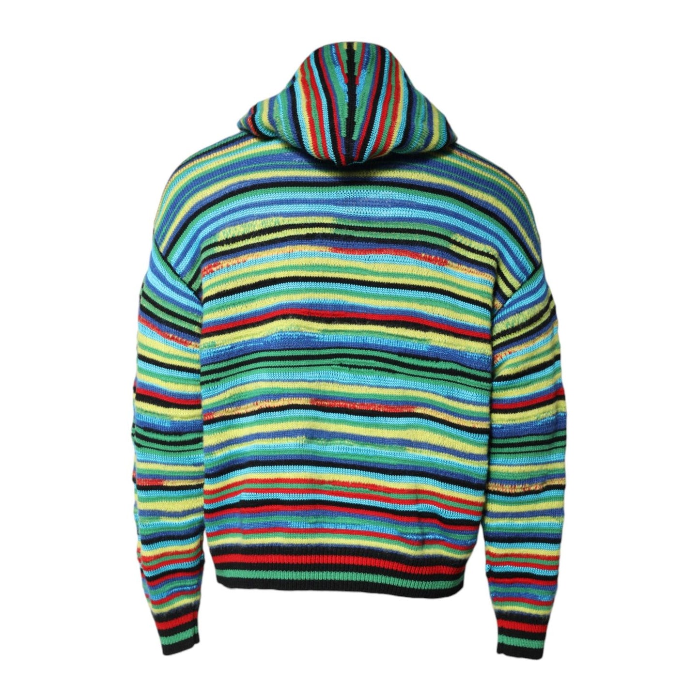 Dolce & Gabbana Multicolor Cotton Hooded Pullover Sweater TSH90262-48