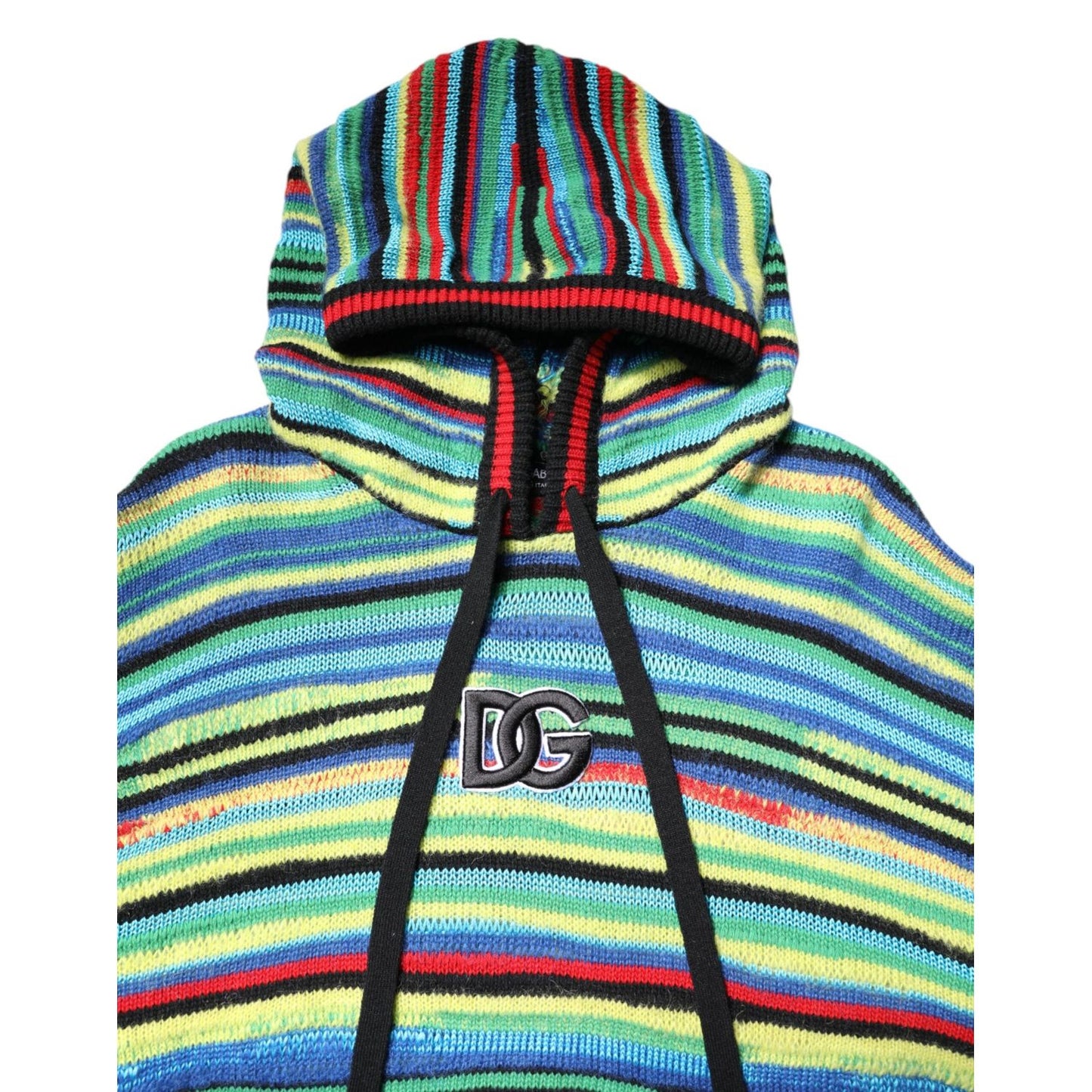 Dolce & Gabbana Multicolor Cotton Hooded Pullover Sweater TSH90262-48