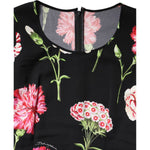 Dolce & Gabbana Black Floral Long Sleeve Women Blouse Top TSH90438-36