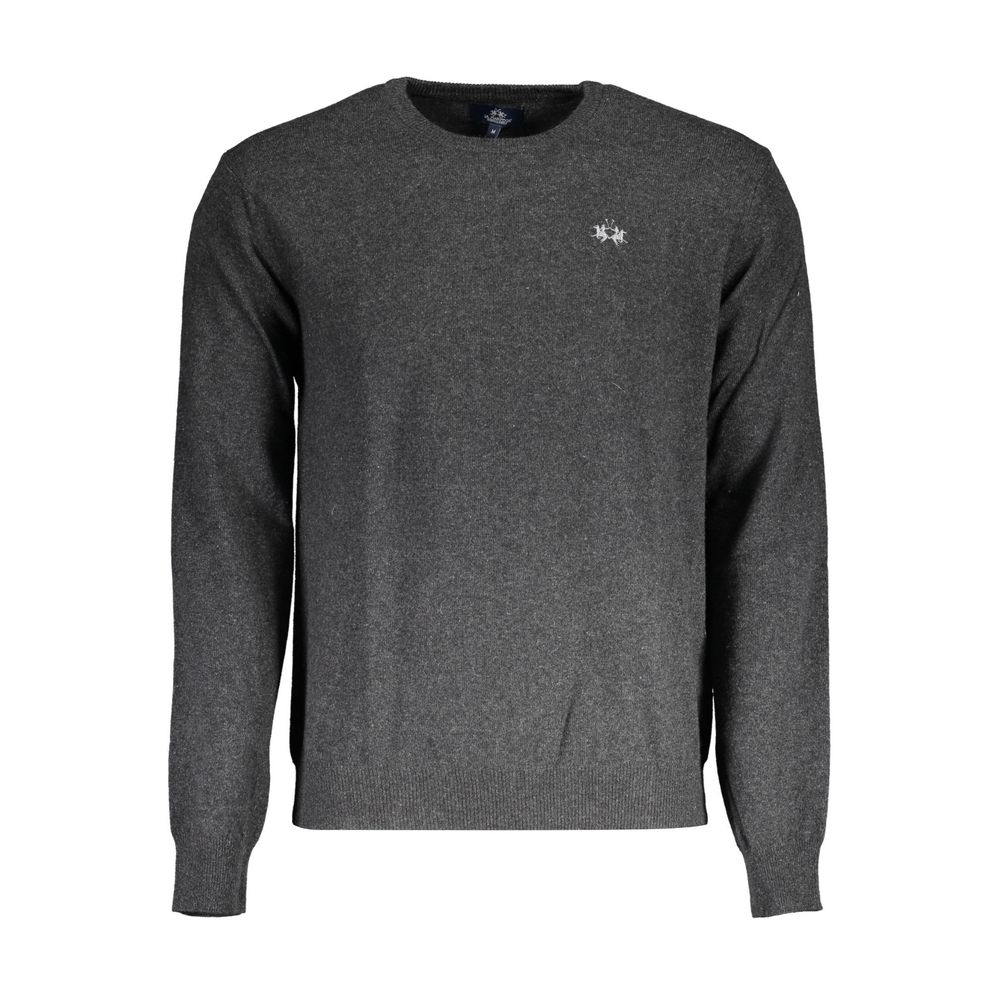 La Martina Gray Wool Sweater