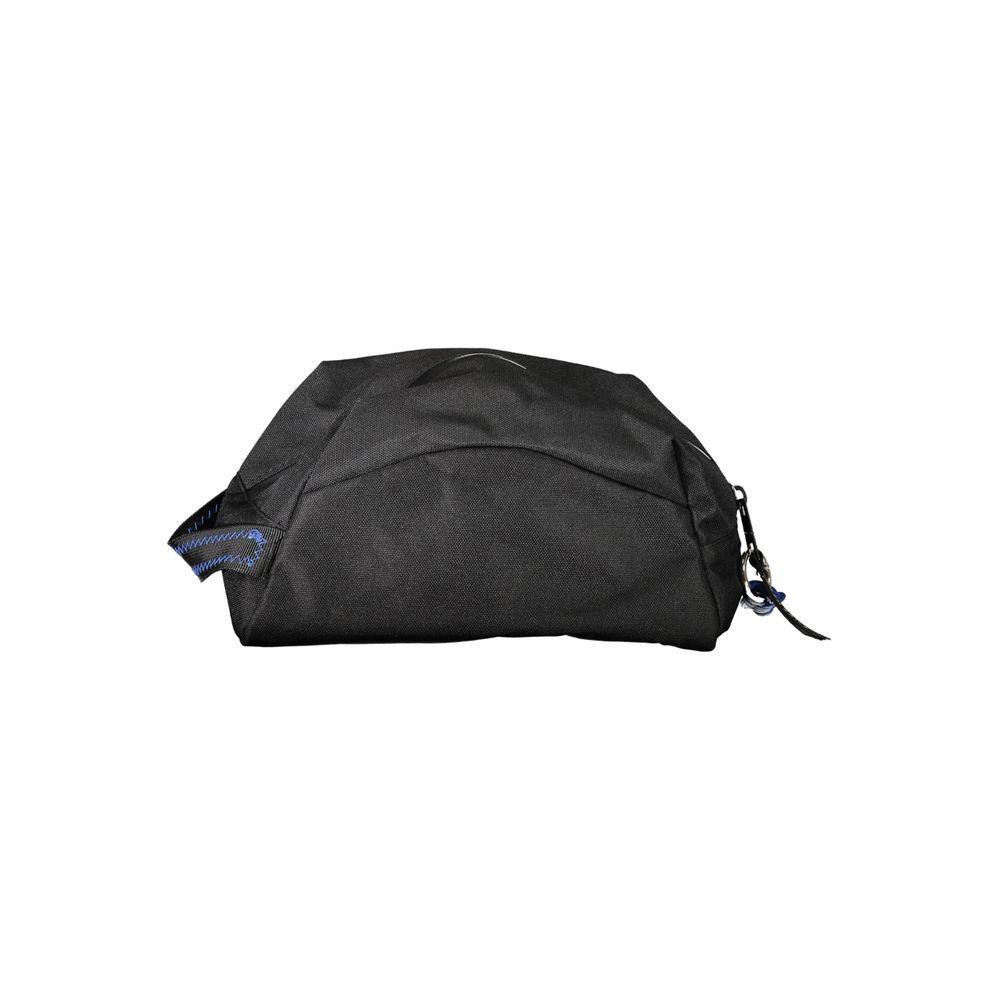 Front view with bag zipped and handles upright.