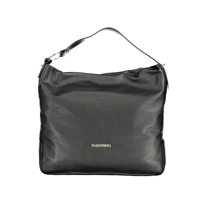Mario Valentino Black Polyethylene Women Handbag with single handle and removable shoulder strap