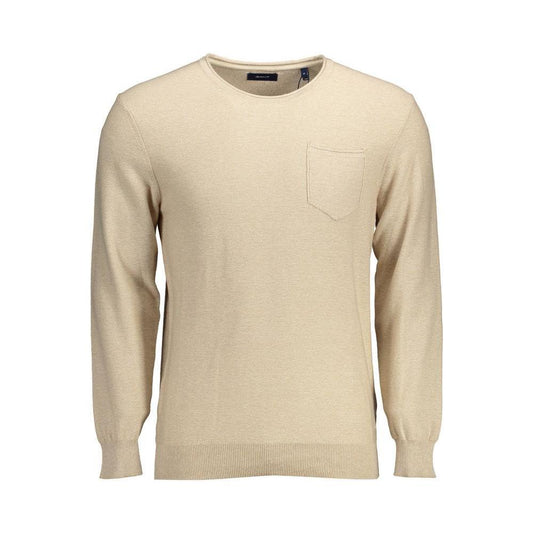 Gant Beige Cotton Men Sweater GA-37165-S