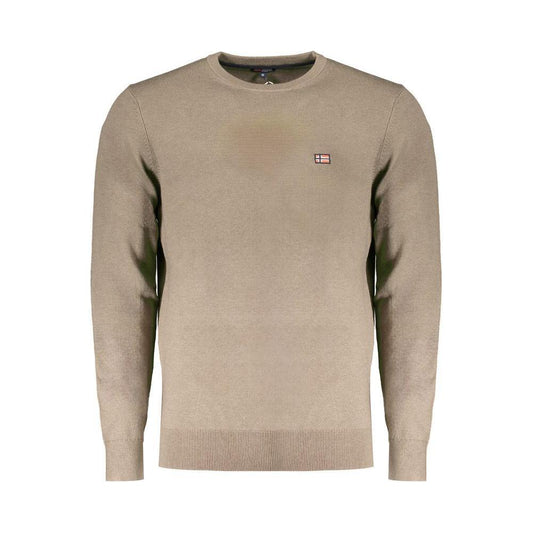Norway 1963 Brown Wool Men Sweater NO-32067-3XL