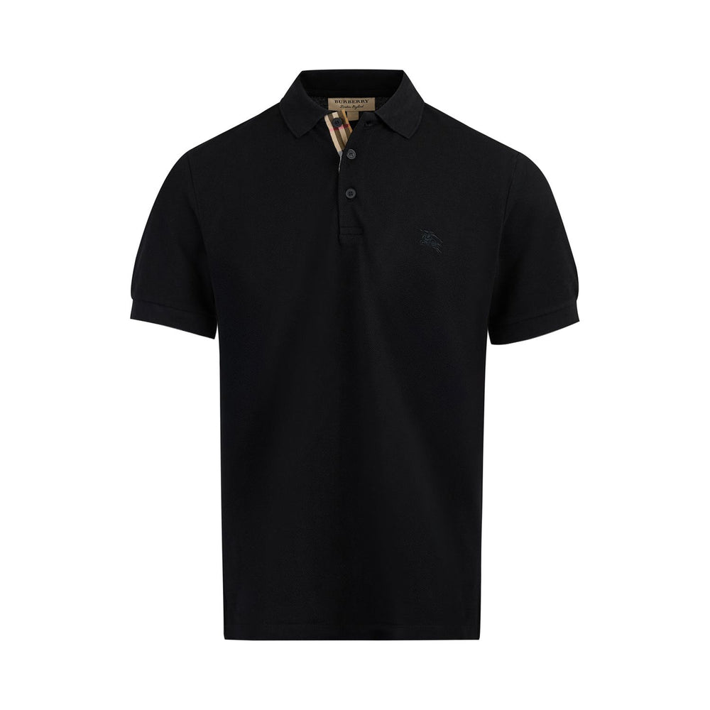 Burberry Black Cotton Collared Polo Shirt BU8000913BK