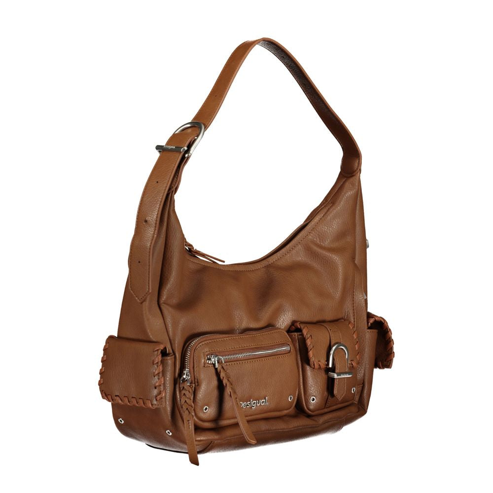 Front view with bag zipped and handles upright.