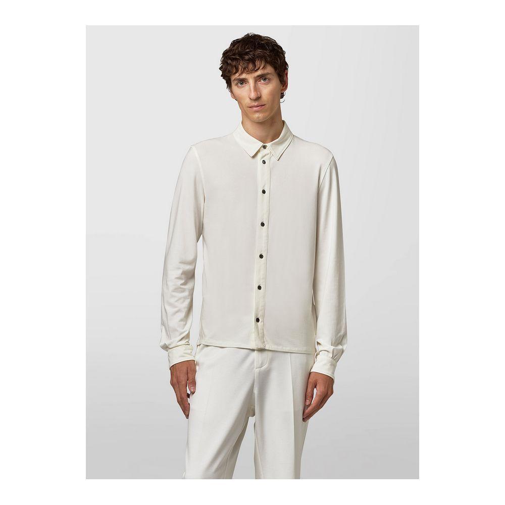 Alpha Studio White Cotton Shirt AL-15368-IT48 | M
