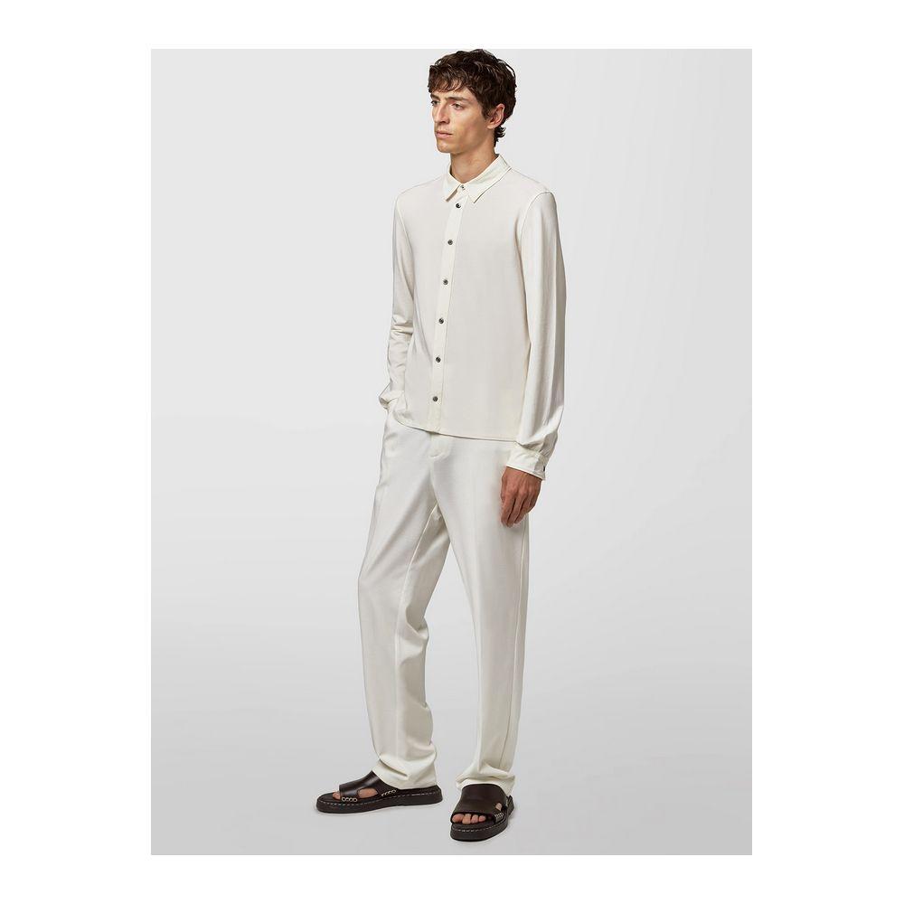 Alpha Studio White Cotton Shirt AL-15368-IT48 | M