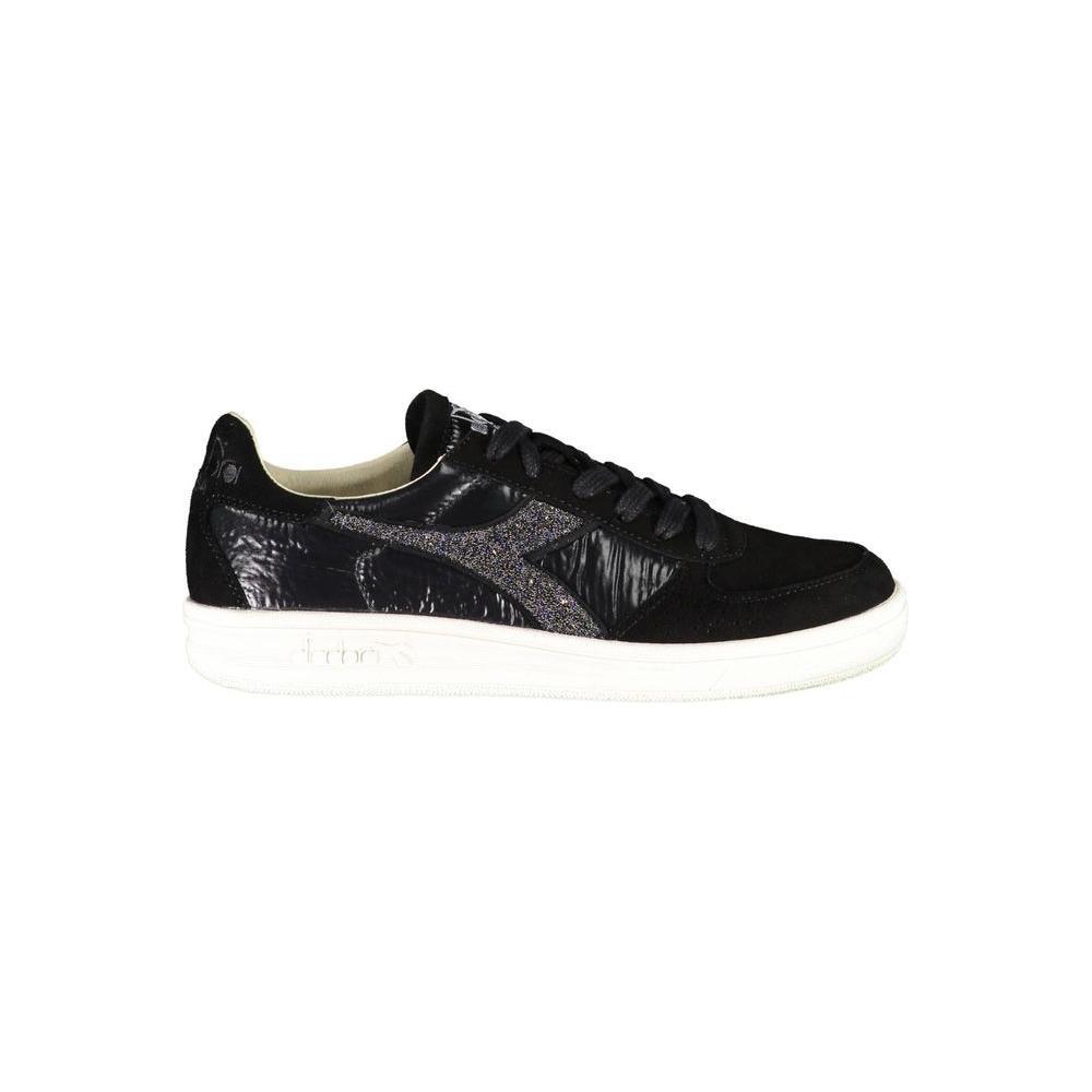 Diadora Black Leather Women Sneaker DI-771-EU38.5/US8.5