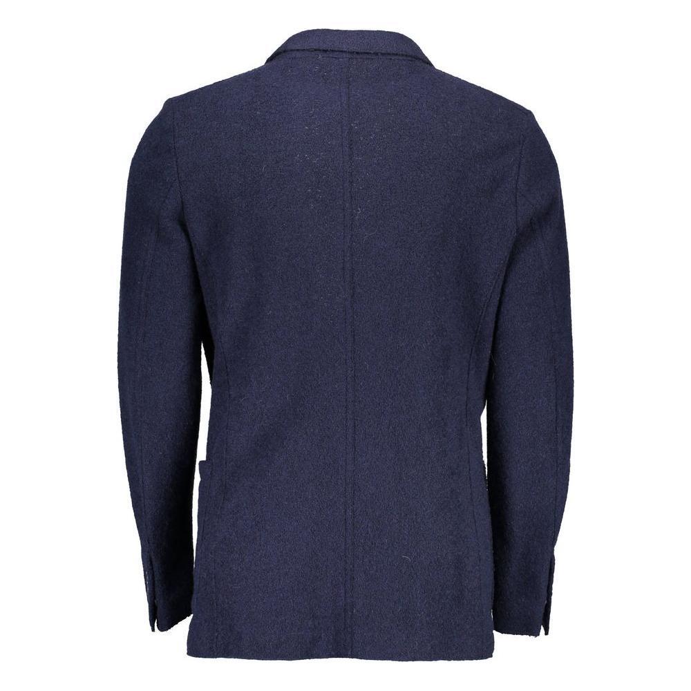 Gant Blue Wool Men Jacket 1728,67403481248,Blue,Clothing,Gant,IT46 | S,Jackets - Men - Clothing,Men,Men - Clothing,New with tags GA-1362-IT46 | S