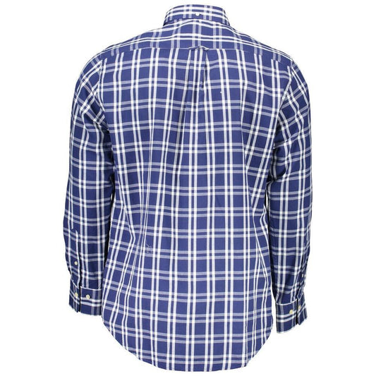 Gant Blue Cotton Men Shirt 1728,67403481248,Blue,Clothing,Gant,Men,Men - Clothing,New with tags,S,Shirts - Men - Clothing GA-1390-S