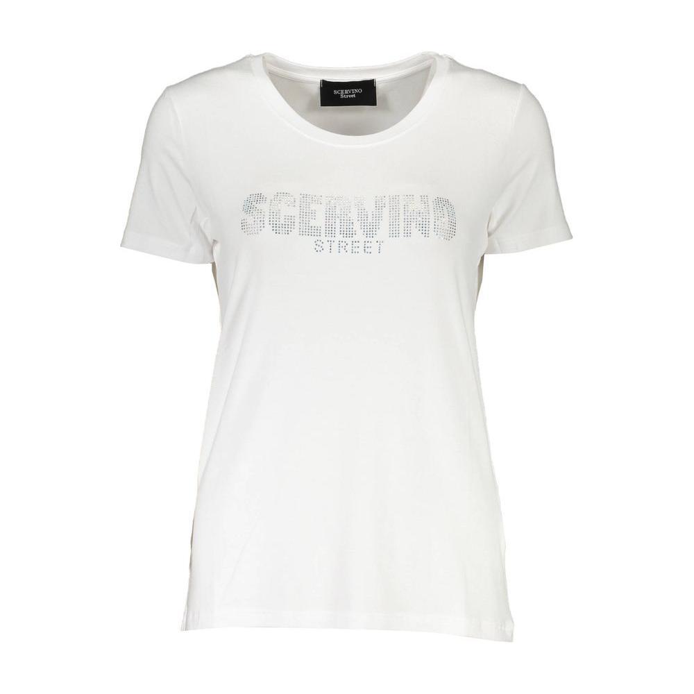 Scervino Street White Elastane Women T-Shirt SC-3844-XS