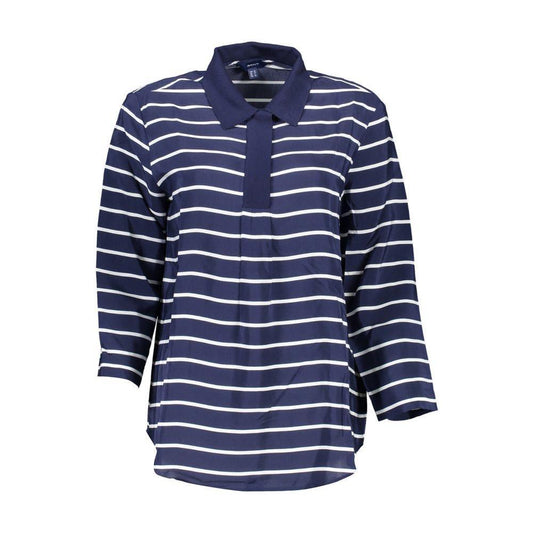 Gant Blue Viscose Women Polo Shirt 1728,34,67403481248,Blue,Clothing,Gant,New with tags,Polo Shirt - Women - Clothing,Women,Women - Clothing GA-4613-34