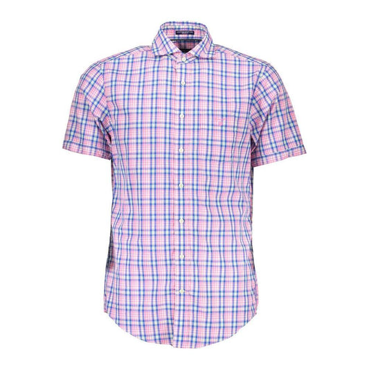 Gant Pink Cotton Men Shirt 1728,67403481248,Clothing,Gant,Men,Men - Clothing,New with tags,Pink,Shirts - Men - Clothing,XS GA-4990-XS