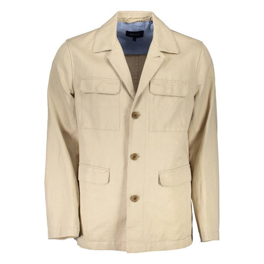 Gant Beige Cotton Jacket 1728,67403481248,Beige,Clothing,Gant,Jackets - Men - Clothing,Men,Men - Clothing,New with tags,S GA-5652-S