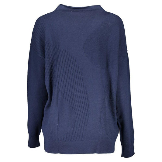 Gant Blue Wool Sweater 1728,67403481248,Blue,Clothing,Gant,New with tags,Sweaters - Women - Clothing,Women,Women - Clothing,XS GA-6649-XS