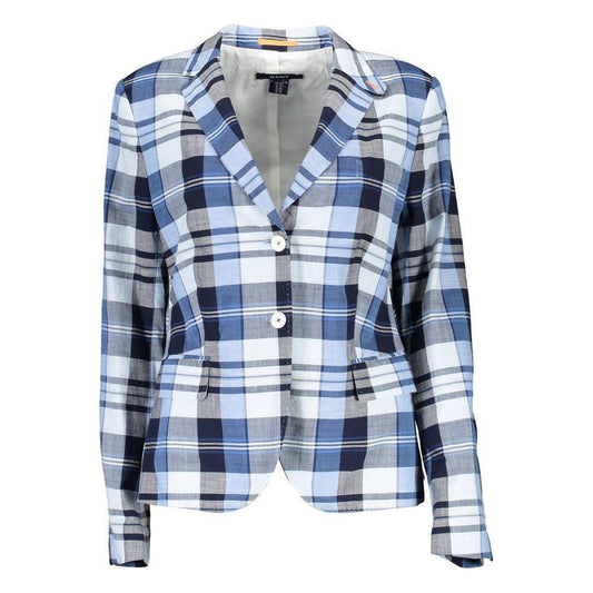 Gant Light Blue Cotton Women Jacket 1728,44,67403481248,Blue,Clothing,Gant,Jackets & Coats - Women - Clothing,New with tags,Women,Women - Clothing GA-7317-44