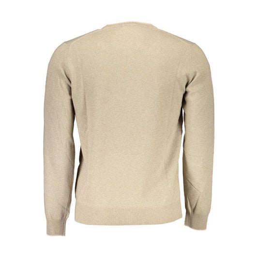 Harmont & Blaine Beige Wool Men Sweater HA-14255-XXL