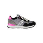 Napapijri Chic Gray Contrast Lace-Up Sneakers NA-23088-EU36/US6