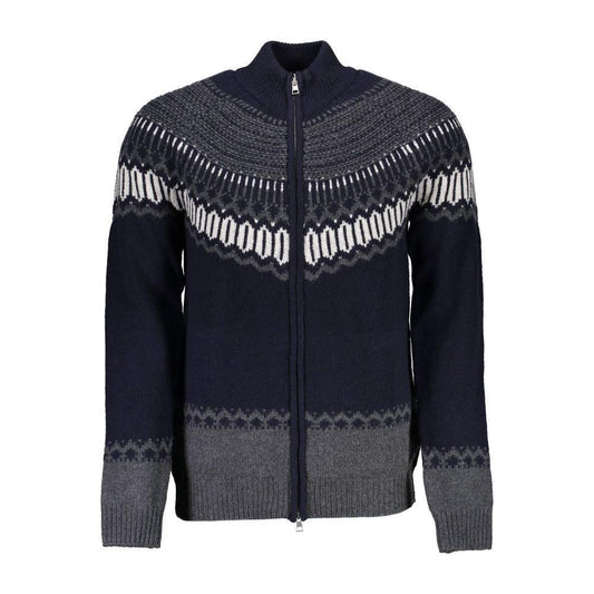 Gant Elegant Long Sleeve Zip Cardigan in Blue 1728,67403481248,Blue,Clothing,Gant,Men,Men - Clothing,New with tags,S,Sweaters - Men - Clothing GA-24117-S