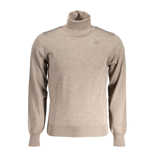 K-WAY Brown Wool Sweater KW-30610-XXL