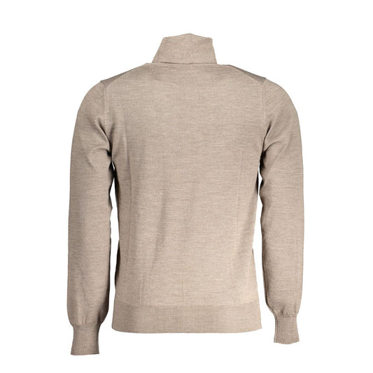 K-WAY Brown Wool Sweater KW-30610-XXL