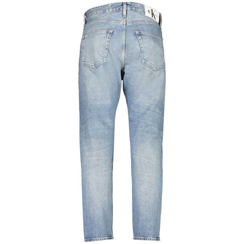 Calvin Klein Light Blue Cotton Men Jeans CA-31384-W30