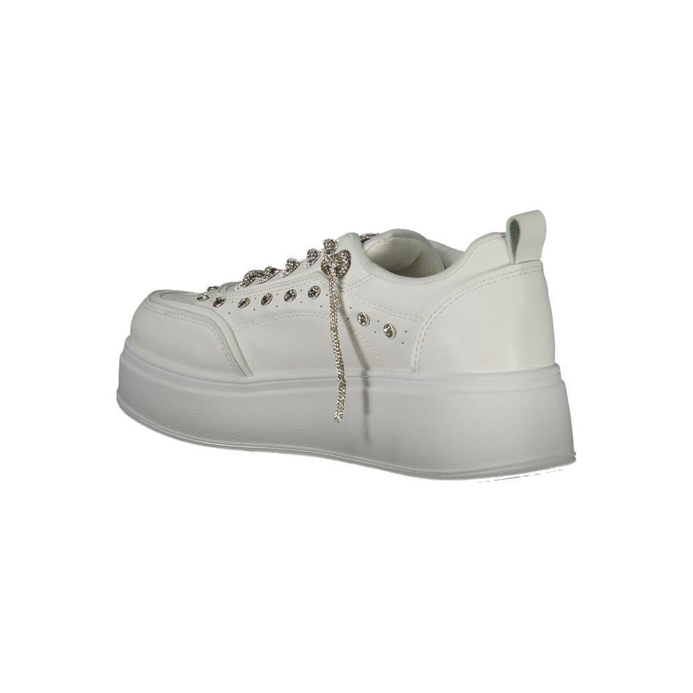 Laura Biagiotti White Polyethylene Women Sneaker LA-32793-EU40/US10