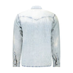 Hugo Boss Light Blue Cotton Men Shirt BO-33095-S