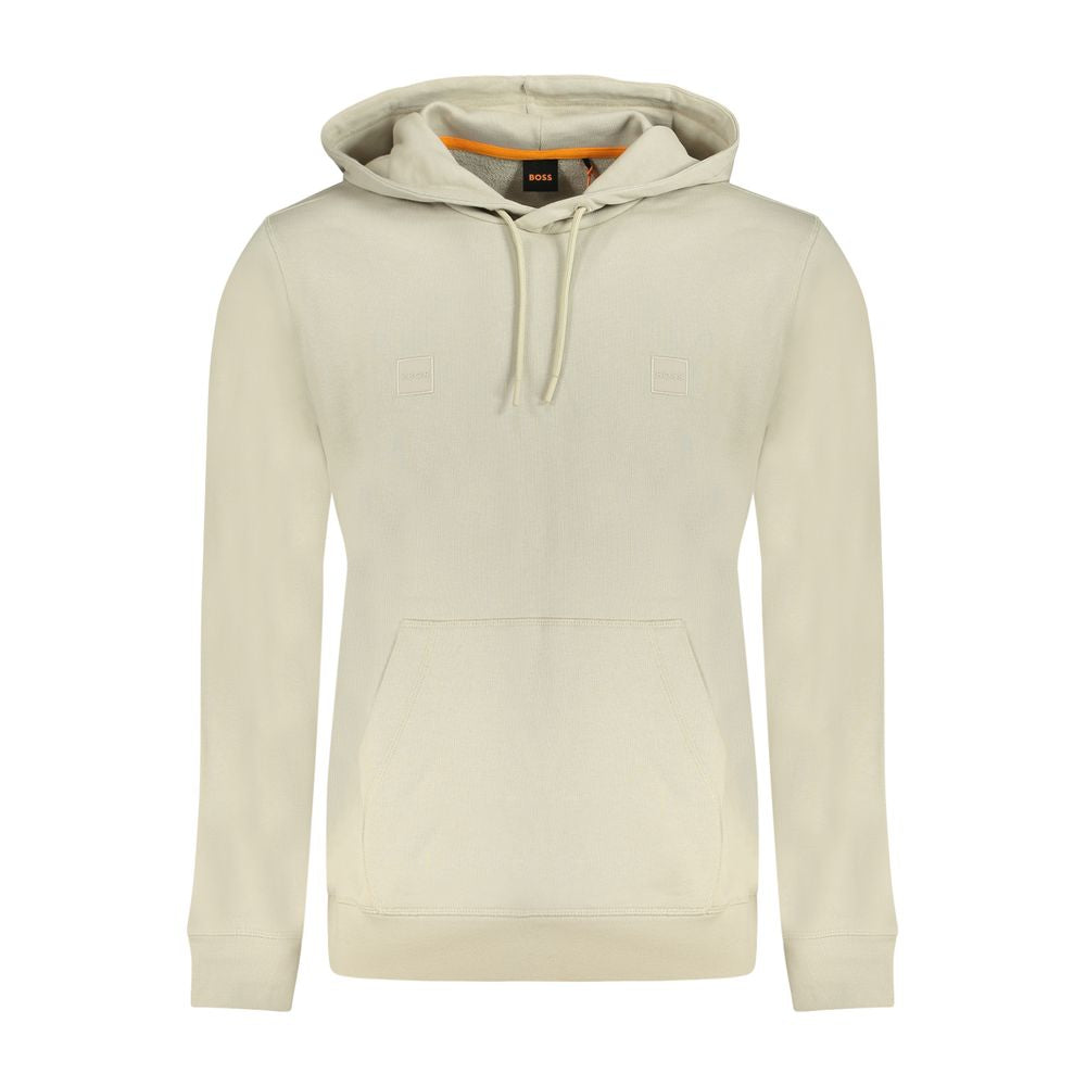 Hugo Boss Beige Cotton Men Sweater BO-33923-XL