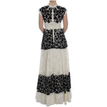 Dolce & Gabbana Floral Lace Ricamo Long Ball Maxi Dress NOC10090-2
