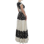 Dolce & Gabbana Floral Lace Ricamo Long Ball Maxi Dress NOC10090-2