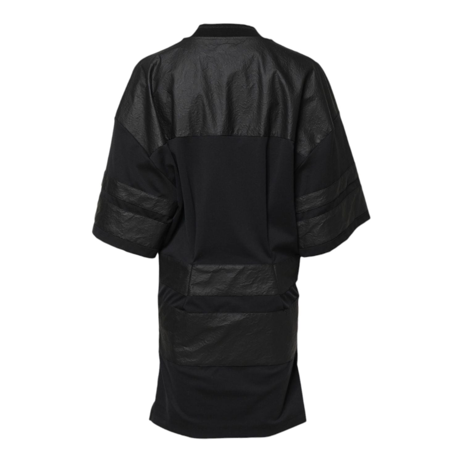 Dolce & Gabbana Black Cotton Short Sleeves V-neck T-shirt