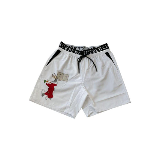 Iceberg White Polyester Men Swim Short