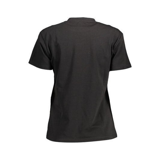 Kocca Black Cotton Women T-Shirt